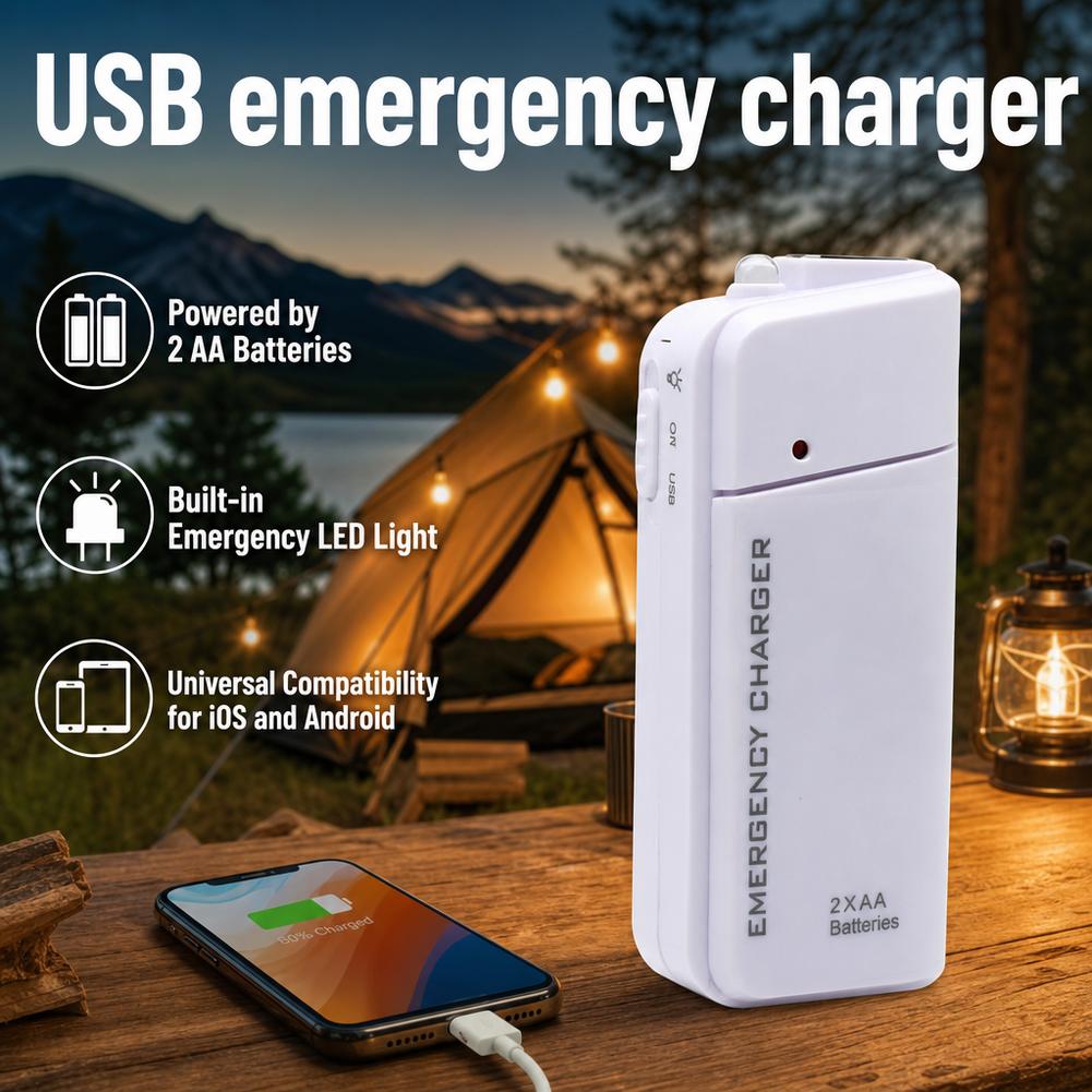 Phone Accessories Supplier - شاحن طوارئ محمول عالمي بمنفذ USB