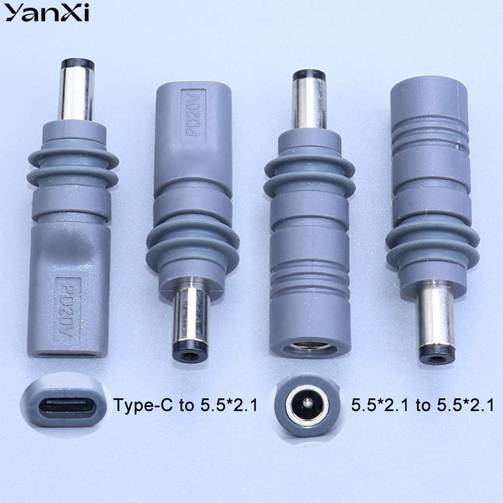 Type C Adapter - محول طاقة DC5521 ذكر إلى Type-C