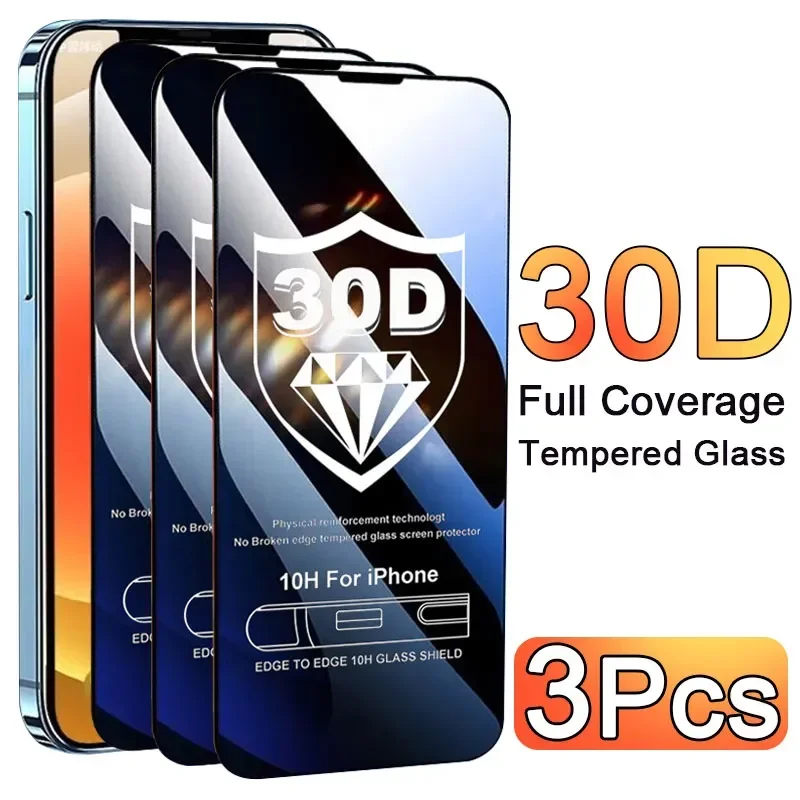 Phone Accessories Pouch - 3 قطع من واقيات الشاشة الزجاجية