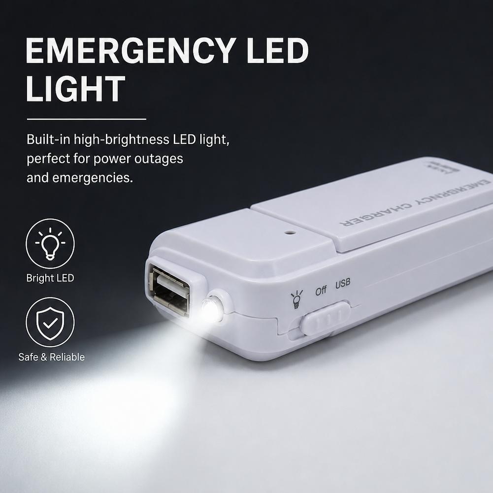 شاحن طوارئ محمول عالمي بمنفذ U - مراجعة Phone Accessories Supplier وسعره
