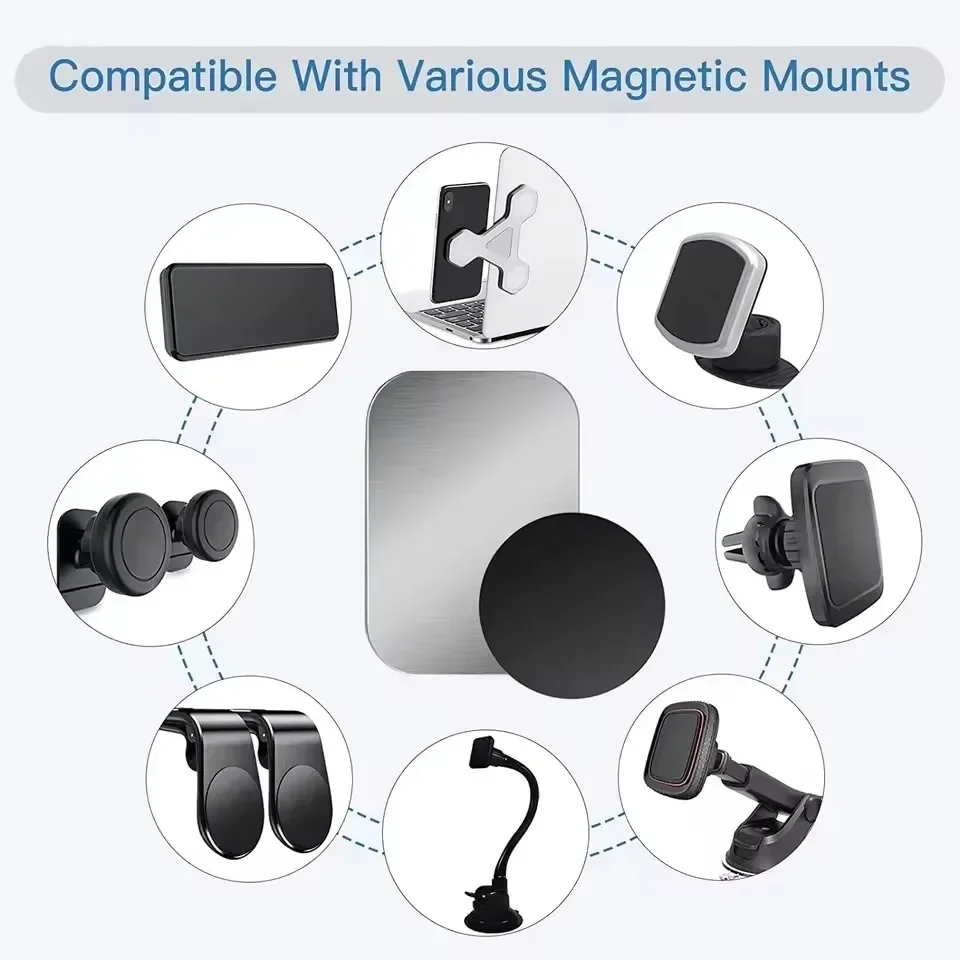 5/10 قطع من الأقراص المعدنية ا - مراجعة Phone Accessories Holder Car وسعره
