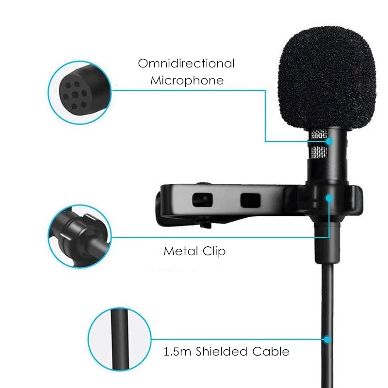 ميكروفون صغير محمول 1.5 متر La - مراجعة Type C Adapter وسعره