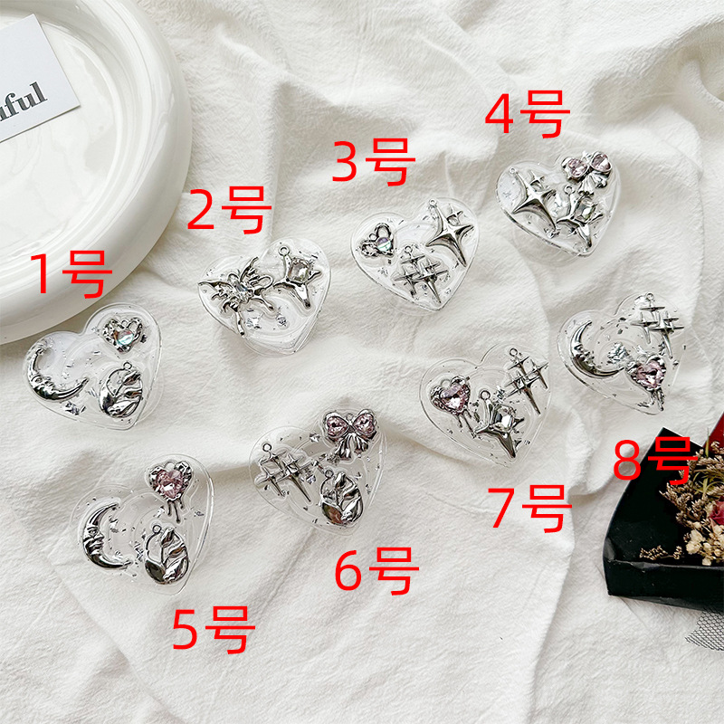 حامل هاتف شفاف على شكل قلب مع  - مراجعة Phone Accessories For Girls وسعره