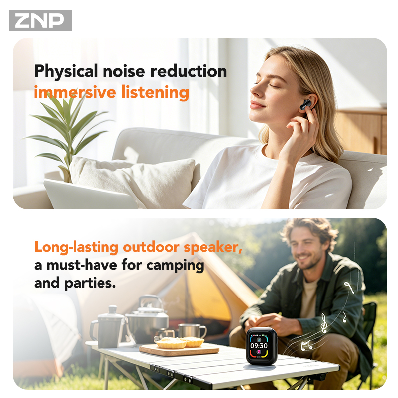 سماعات أذن لاسلكية ZNP N04 TWS - مراجعة Type C Adapter وسعره