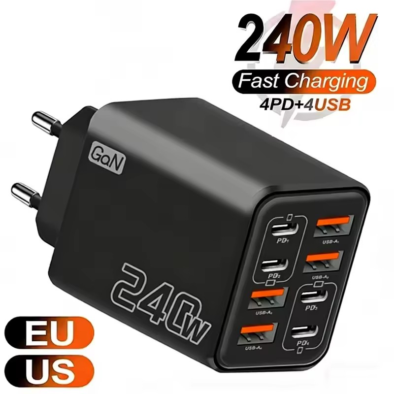 شاحن USB C بقوة 240 واط بتقنية - مراجعة Phone Accessories Supplier وسعره