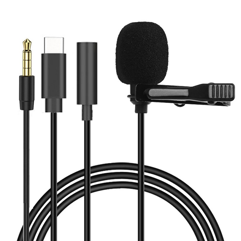 1.5 متر صغير محمول Lavalier مي - مراجعة Type C Adapter وسعره